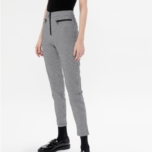 Urban Outfitters High Waisted Size 2 Pocket Checkered Pants - Picture 1 of 8